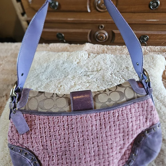 RARE Authentic Vintage Coach Signature Bag - Picture 13 of 13